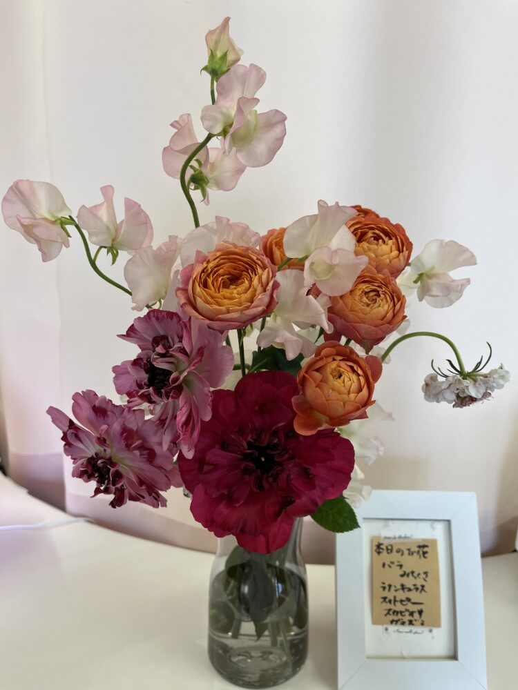 本日のお花です。